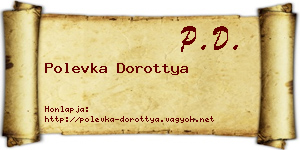 Polevka Dorottya névjegykártya